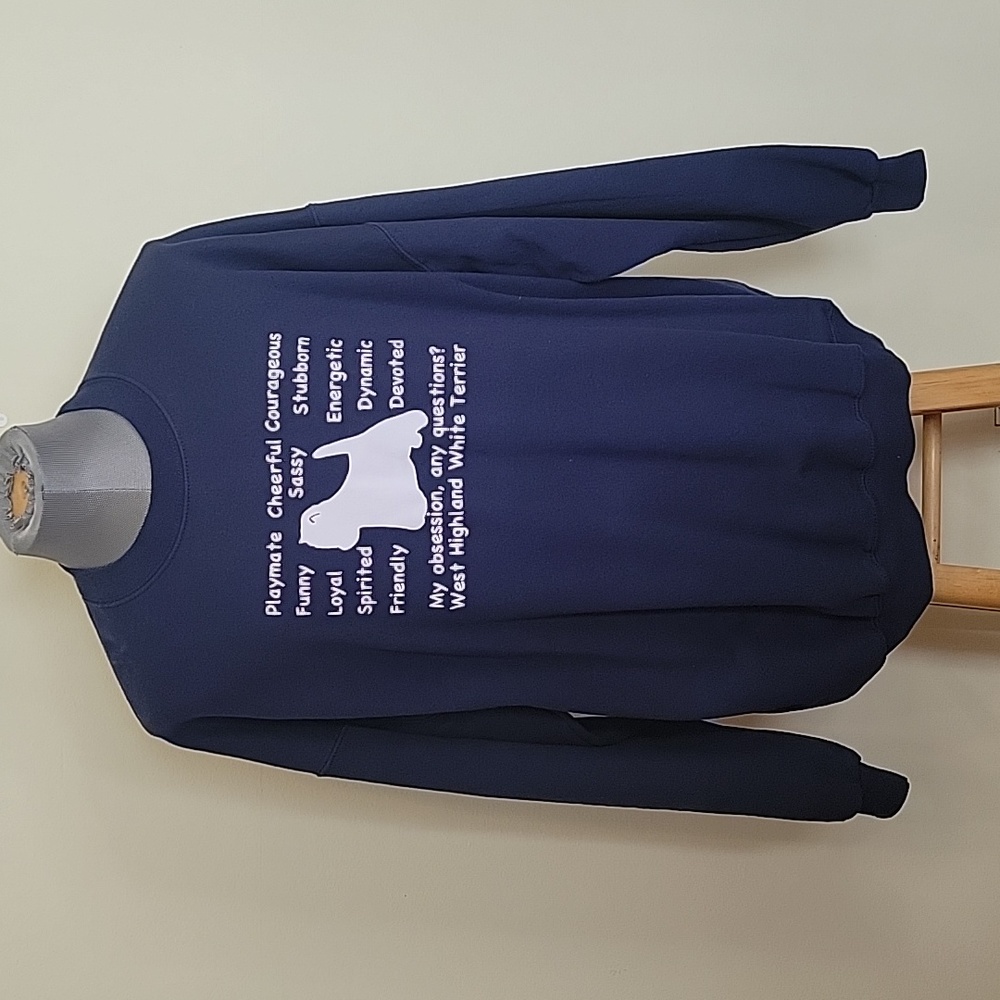 Yorkie Blue sweatshirt